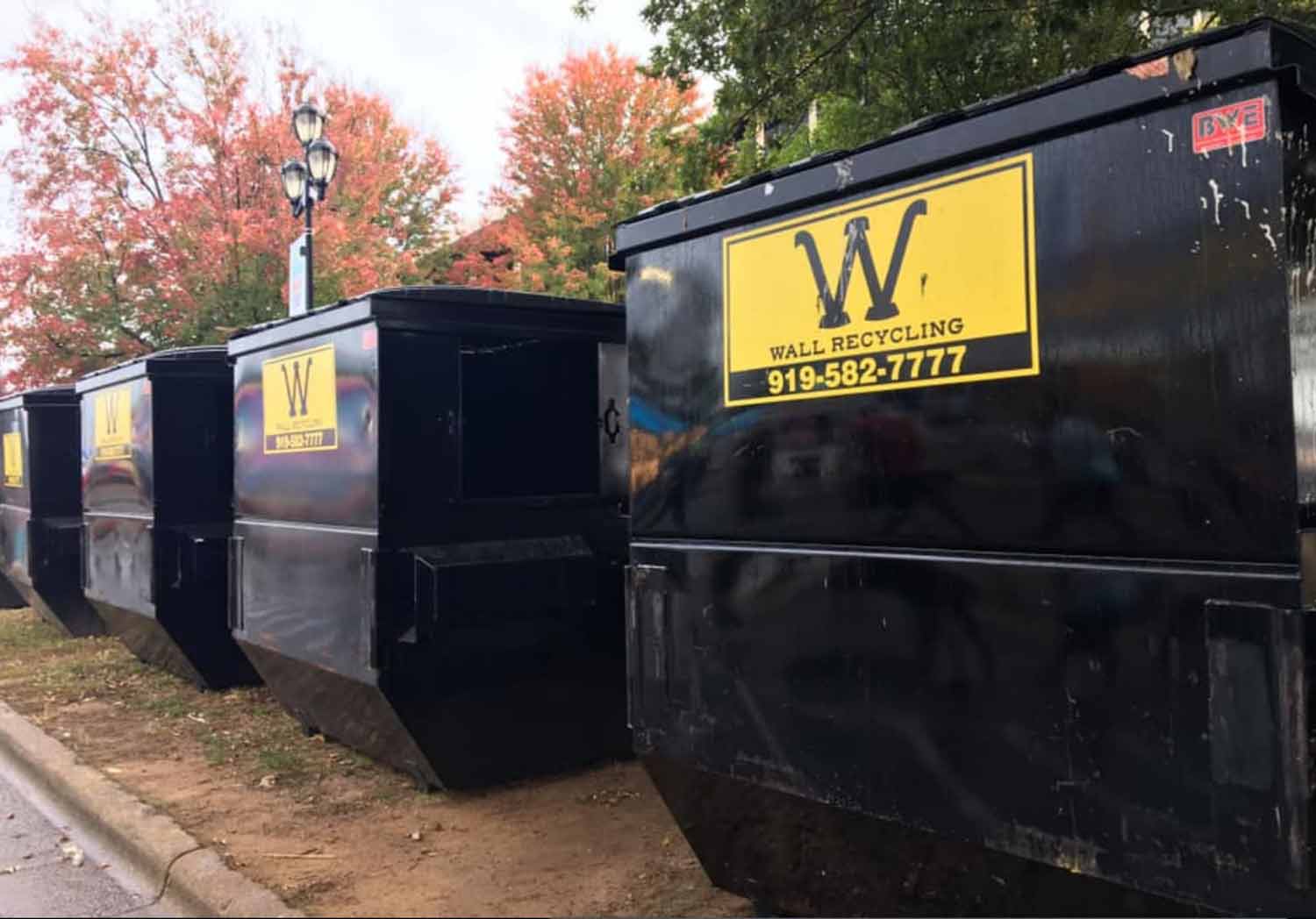 WallRecycling-blackdumpsters Dumpster rental Raleigh NC Wall Recycling