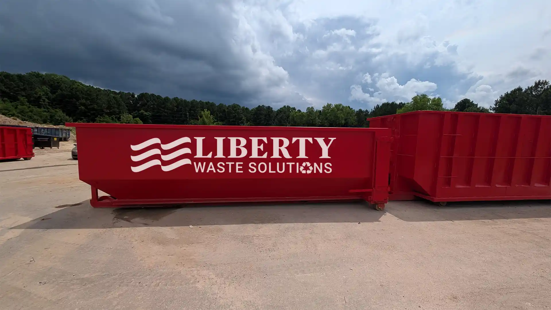 Dumpster placement area